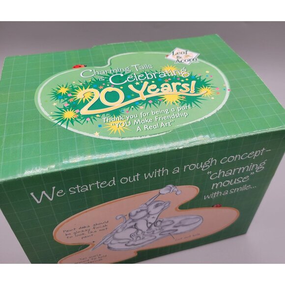 Charming Tails You Make Friendship A Real Art Figurine Pin Excl Members Only Kit - Picture 12 of 12